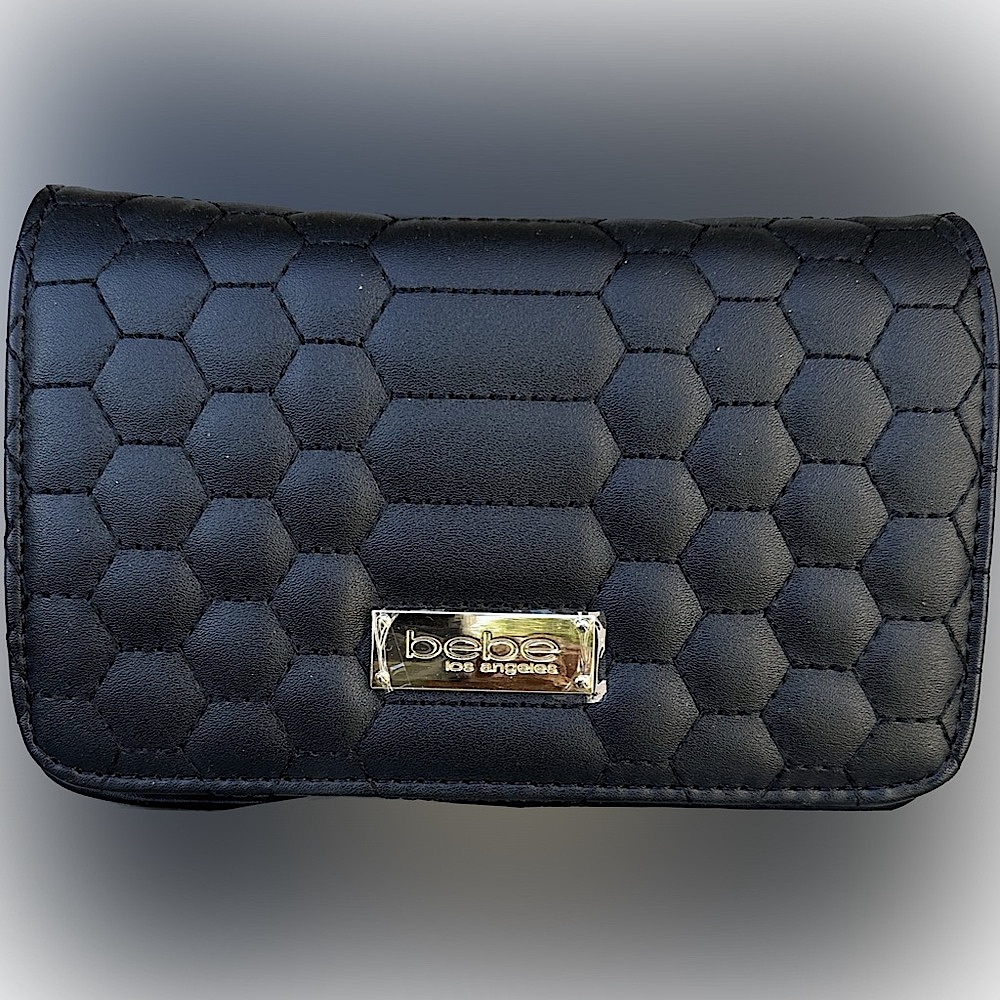 Bebe Black Katya Crossbody purse